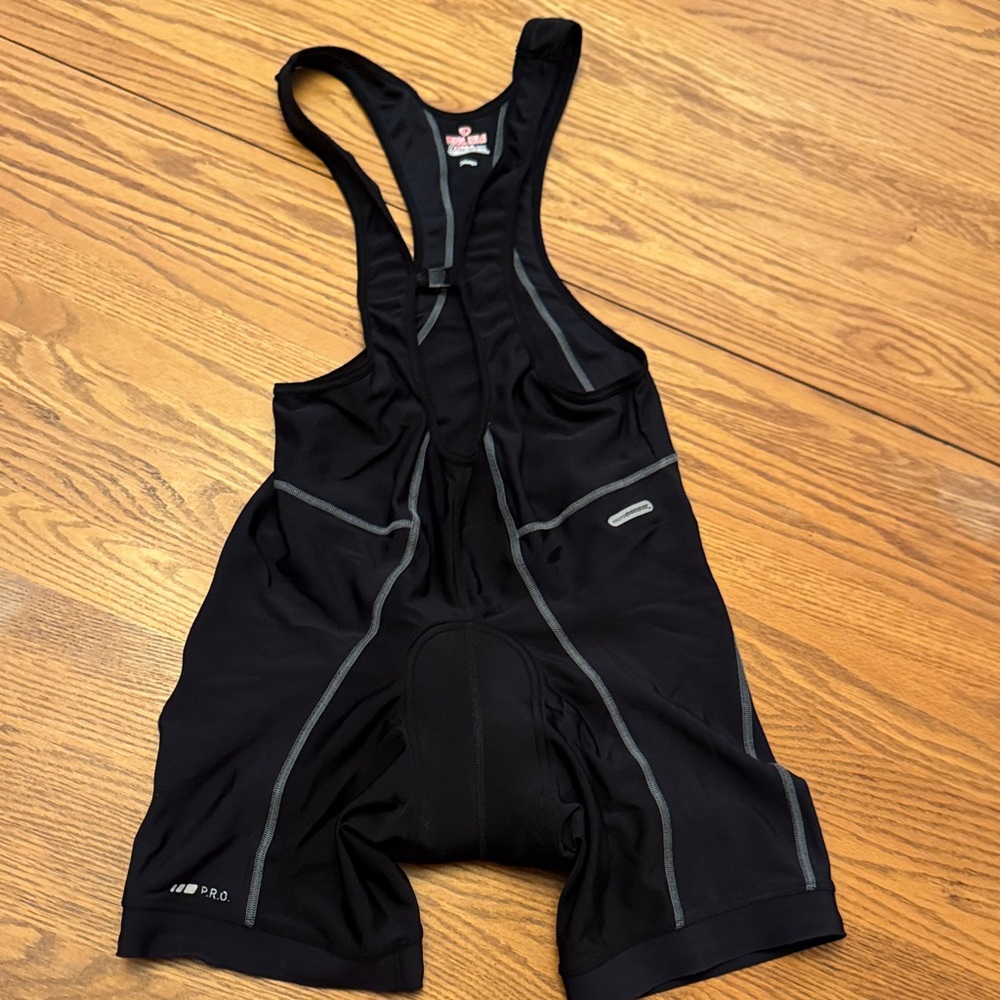Pearl Izumi pro Black Bib Shorts with Gray Trim women’s XL